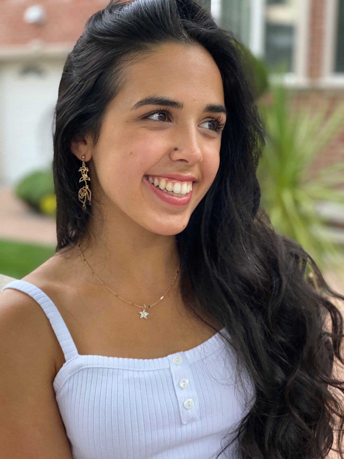 Rose Hand Earring