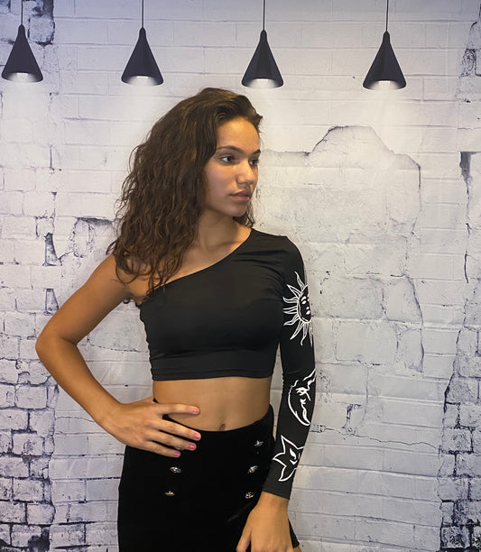 Button Split Velvet Skirt